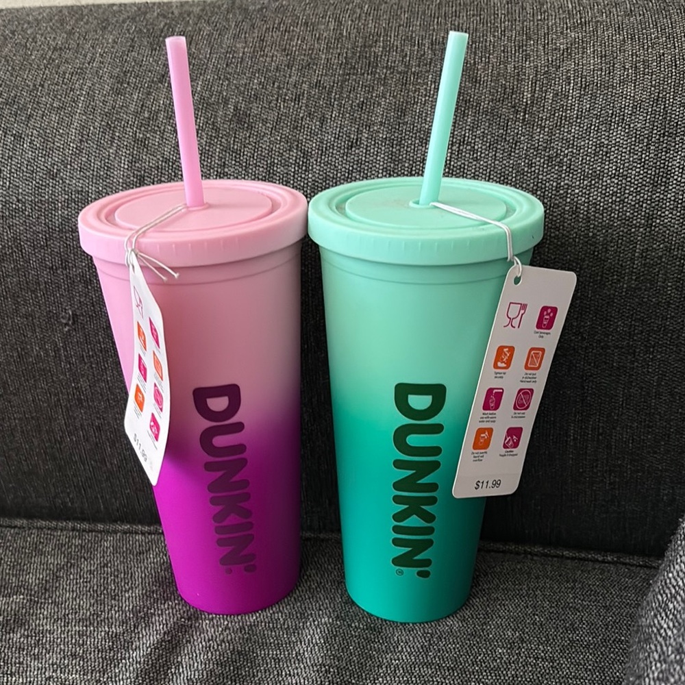 Pink and Teal Party Cups